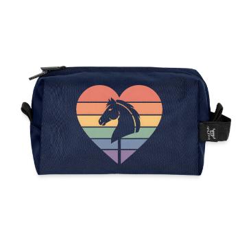 Hobby Horsing Steckenpferd - Recycelte Kulturtasche - Navy - Vorne