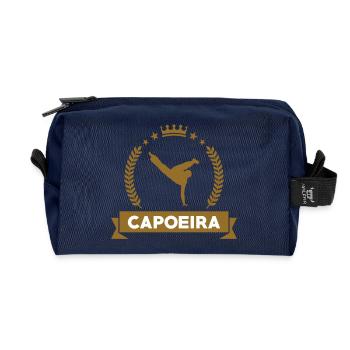 Capoeira - Combat - Danse - Trousse de toilette en tissu recyclé - marine - Devant