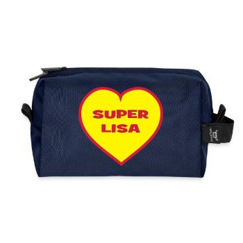 Super Lisa - Recycled Toiletry Zip Bag - navy - Front