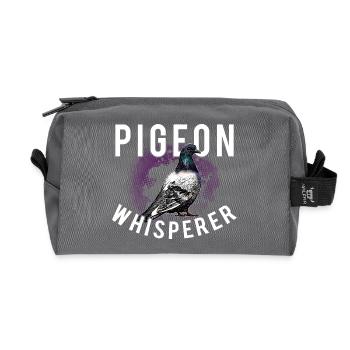 Pigeon Whisperer Taube Taubenzuechter Taubenhalt - Recycelte Kulturtasche - Anthrazit - Vorne