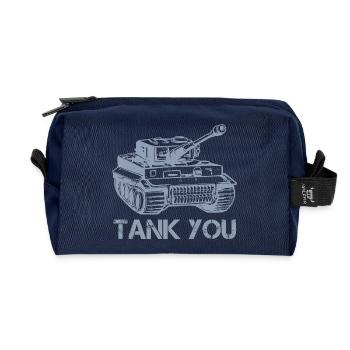 Tank Thank you Tank you - Recycled Toiletry Zip Bag - navy - Front