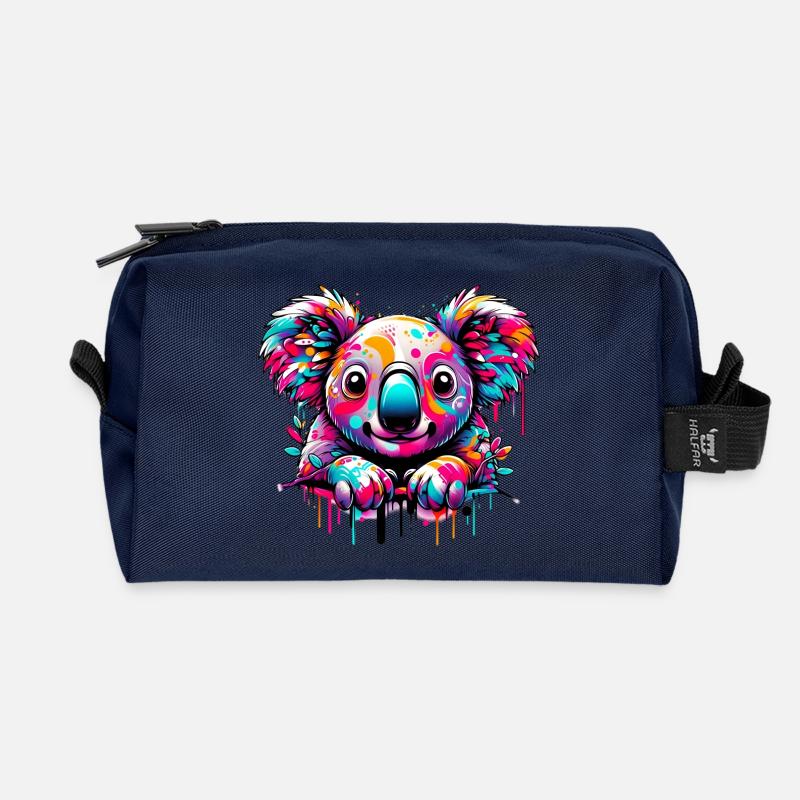 Koala - Trousse de toilette en tissu recyclé - marine