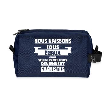 Les meilleurs ébénistes - Trousse de toilette en tissu recyclé - marine - Devant