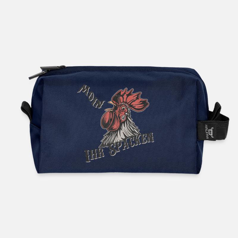 Moin ihr Spacken - Recycelte Kulturtasche - Navy