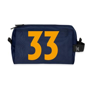 33 - Recycelte Kulturtasche - Navy - Vorne