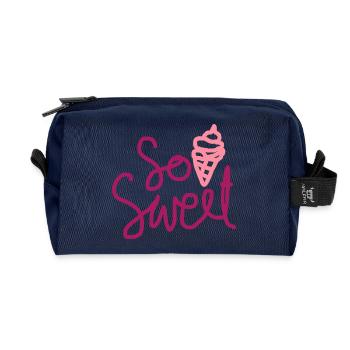 So Sweet Cute Summer Dessert Design - Recycelte Kulturtasche - Navy - Vorne