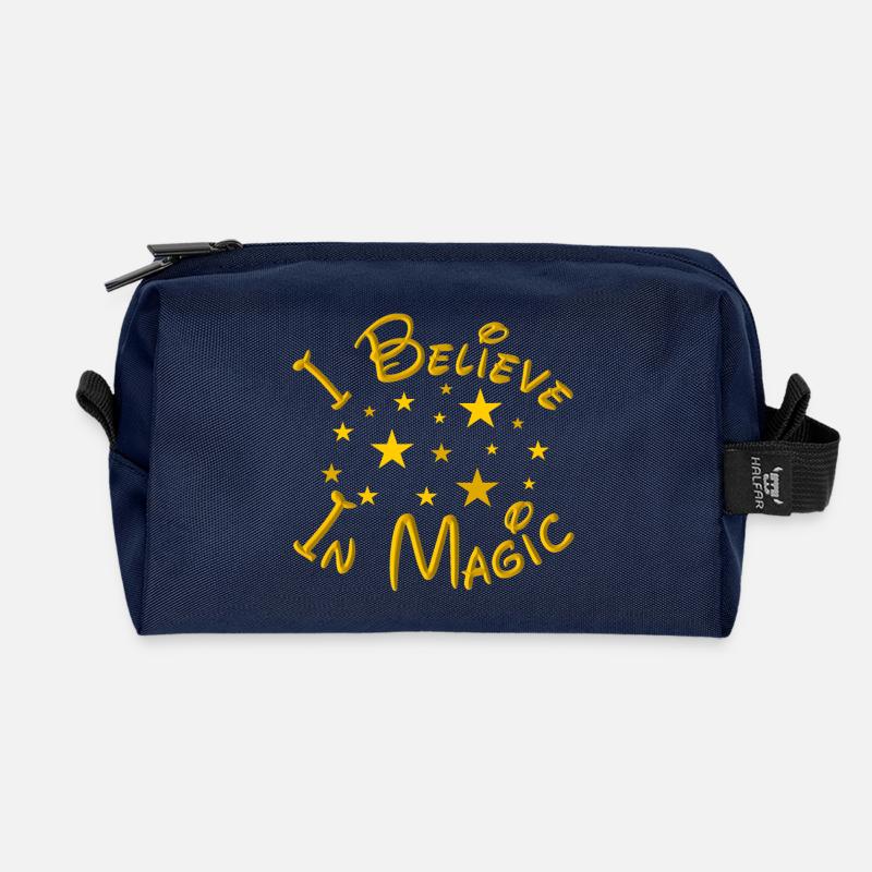 I Believe In Magic - Recycelte Kulturtasche - Navy