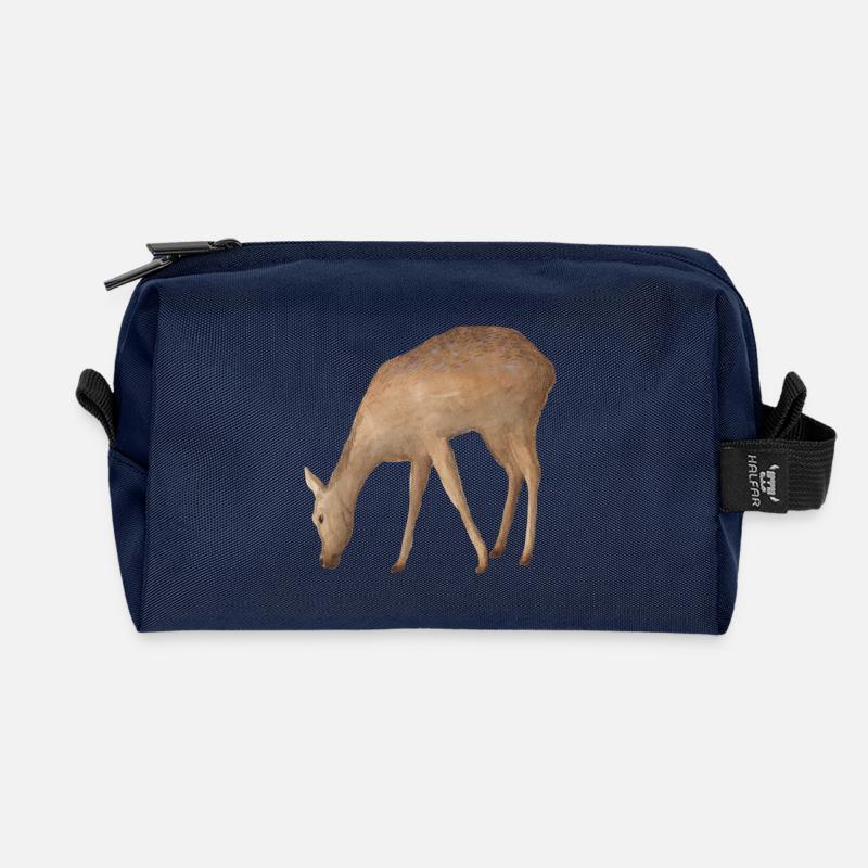 Reh - Recycelte Kulturtasche - Navy