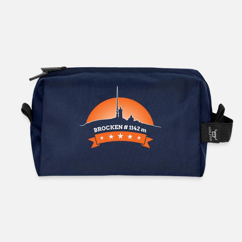 # Brocken - Wir lieben den Harz - Recycelte Kulturtasche - Navy