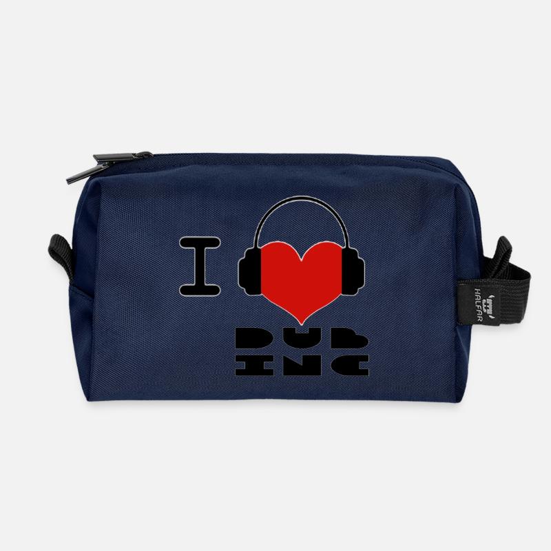 Ich liebe Dub Inc - Recycelte Kulturtasche - Navy