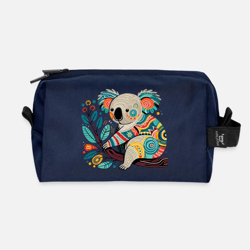 Koala - Recycelte Kulturtasche - Navy