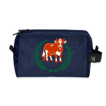 Champion-Kuhkäserei - Recycelte Kulturtasche - Navy - Vorne