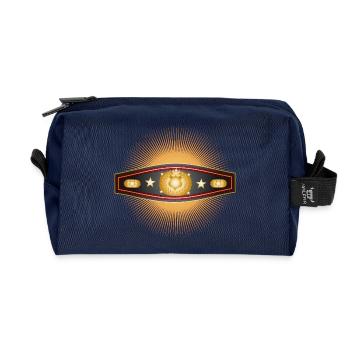 Strahlender Box-Gürtel – Champion Design - Recycelte Kulturtasche - Navy - Vorne