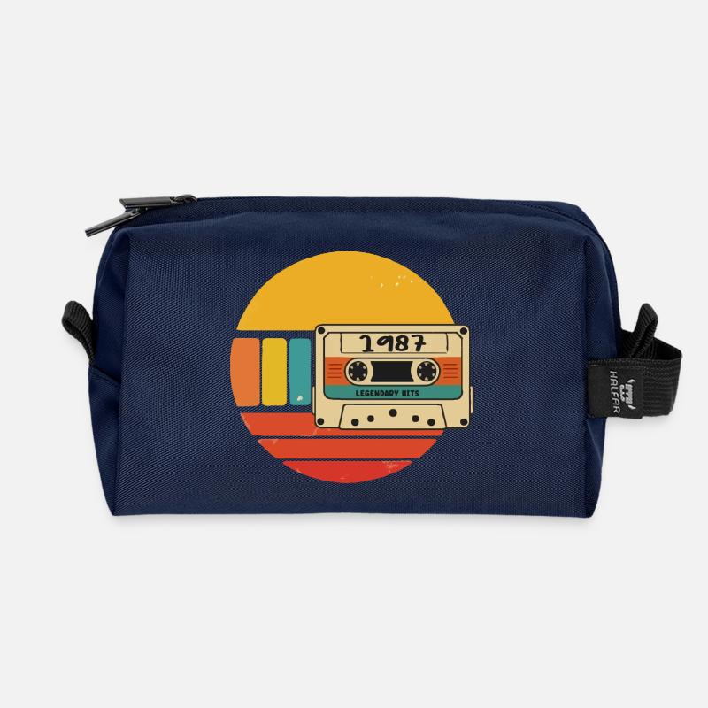 Geburtstag 1987 1987 Geburtstag 1987 Geburtstag - Recycelte Kulturtasche - Navy