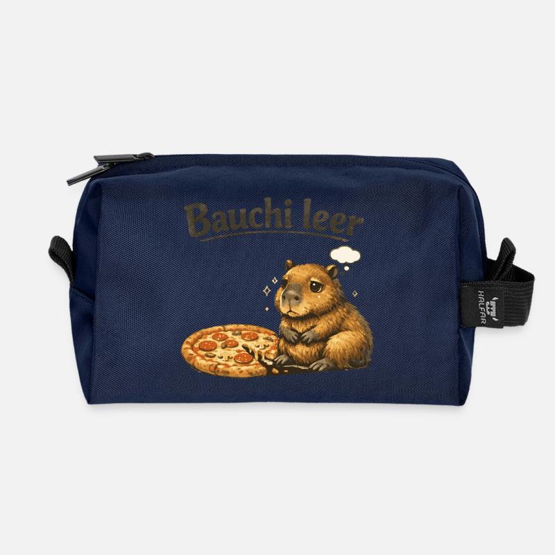 Bauchi leer - Recycelte Kulturtasche - Navy