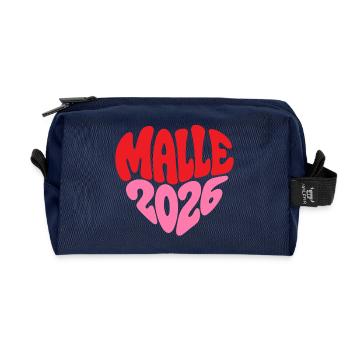 Mallorca Malle 2026 Liebe - Recycelte Kulturtasche - Navy - Vorne