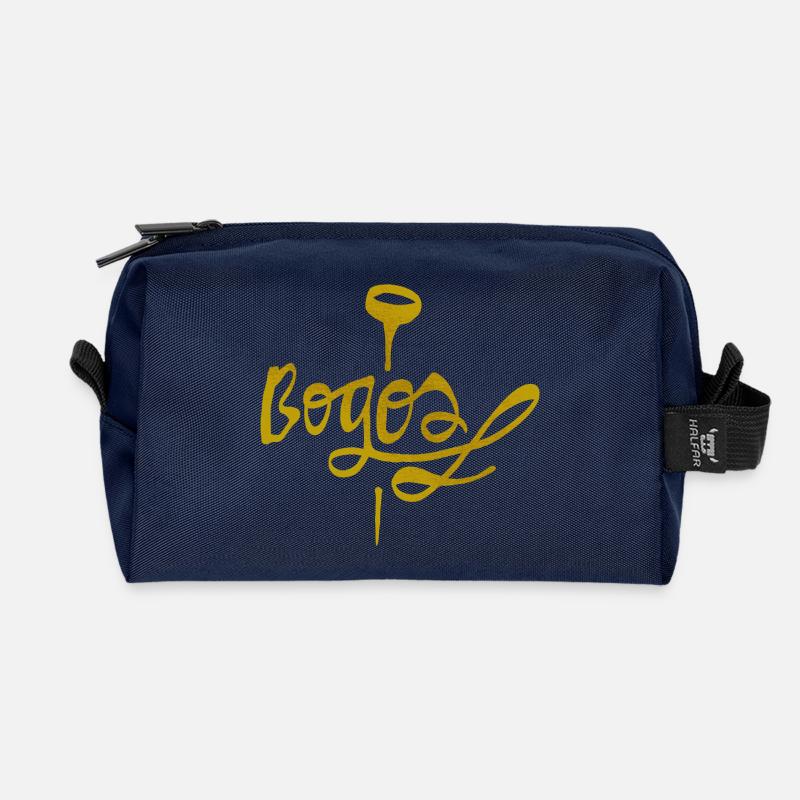 Bogos - Recycled Toiletry Zip Bag - navy