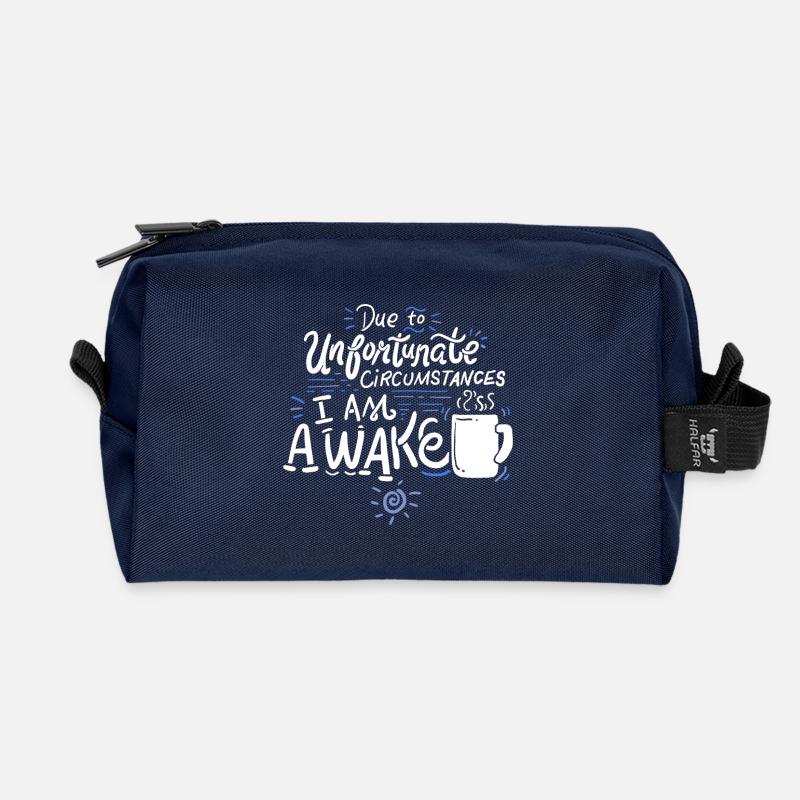 Morgenmuffel - Recycelte Kulturtasche - Navy