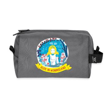 ALICE IN WONDERLAND - Recycled Toiletry Zip Bag - anthracite - Front