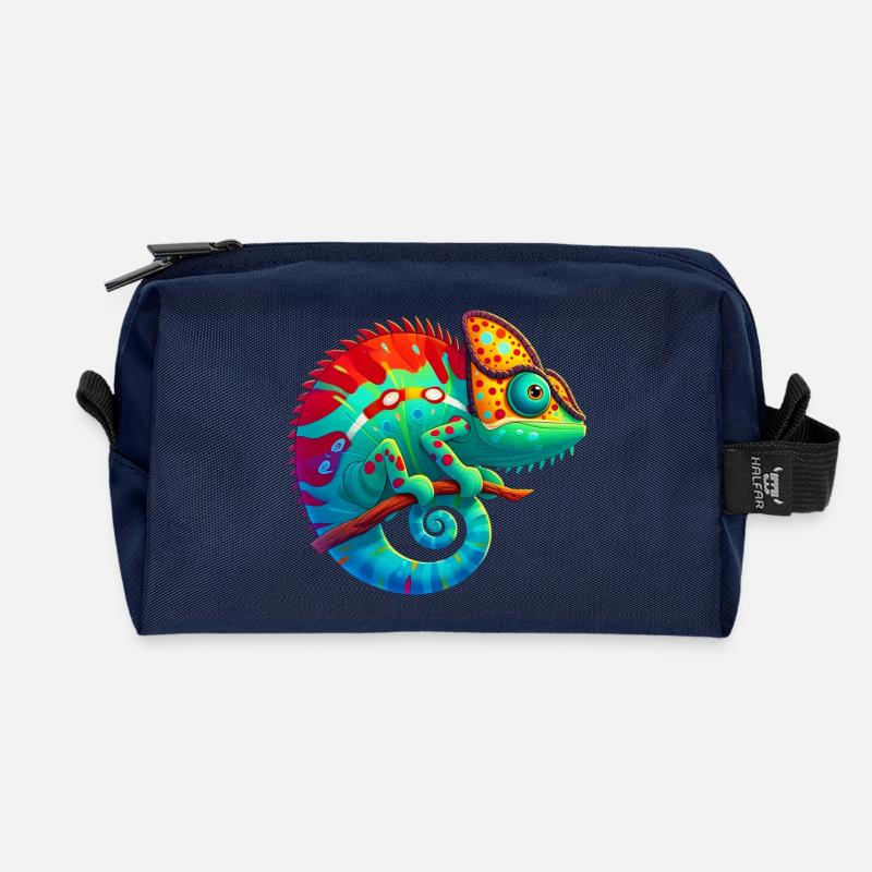 Caméléon - Trousse de toilette en tissu recyclé - marine