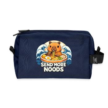 Envoyez plus de nouilles - Trousse de toilette en tissu recyclé - marine - Devant