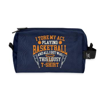 Ich habe meine ACL-Basketball-Knie-Genesung gerissen - Recycelte Kulturtasche - Navy - Vorne