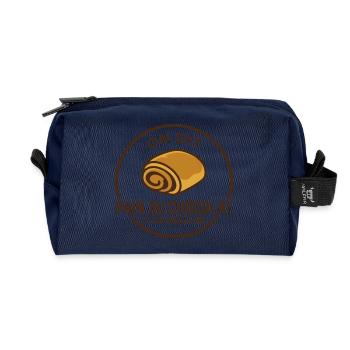 Humor-Boulangerie auf dit pain au chocolat Design - Recycelte Kulturtasche - Navy - Vorne
