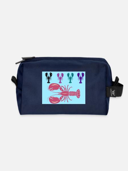 Lobster - Recycelte Kulturtasche - Navy
