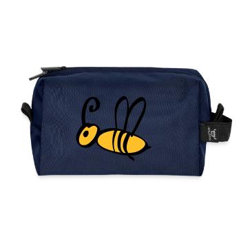 bee / honeybee 2c - Trousse de toilette en tissu recyclé - marine - Devant
