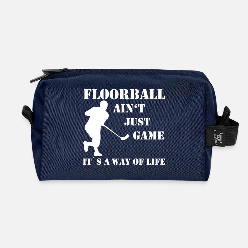 Floorball - Recycelte Kulturtasche - Navy