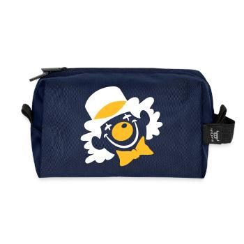 Ein Clown Gesicht - Recycelte Kulturtasche - Navy - Vorne