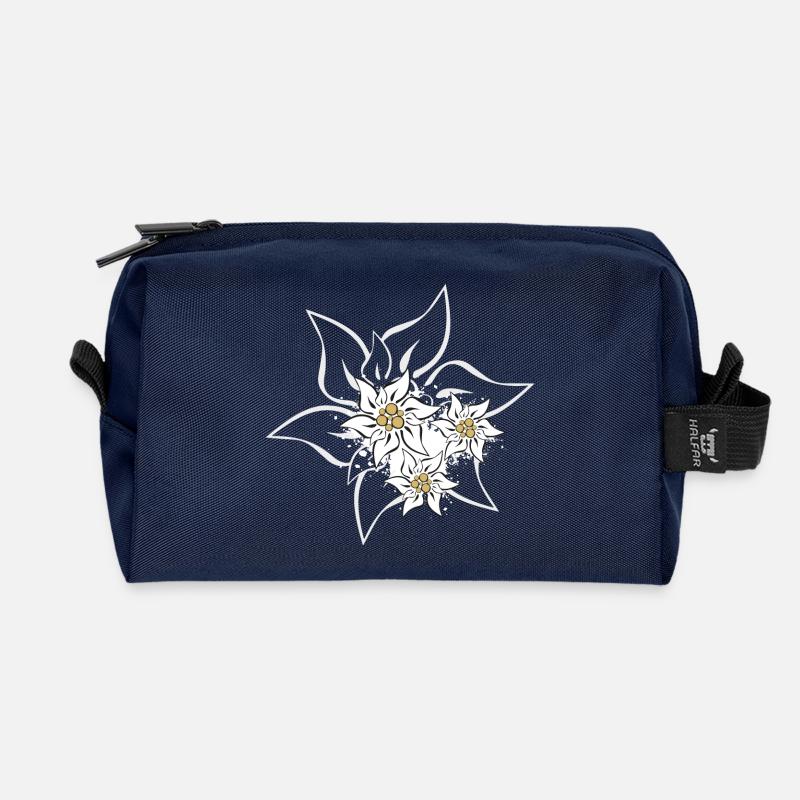 edelweiss - Recycled Toiletry Zip Bag - navy