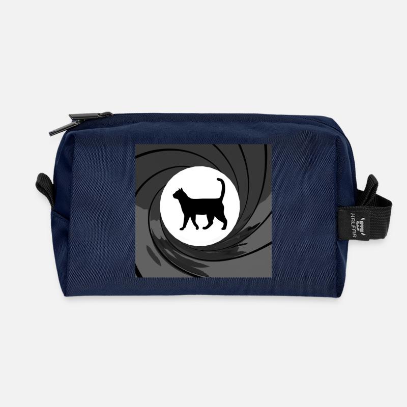 Bond Cat - Recycelte Kulturtasche - Navy