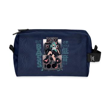 Anime Tower Speaker PA “All We Need is Bass” - Recycelte Kulturtasche - Navy - Vorne