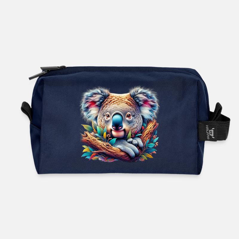 Koala - Recycelte Kulturtasche - Navy