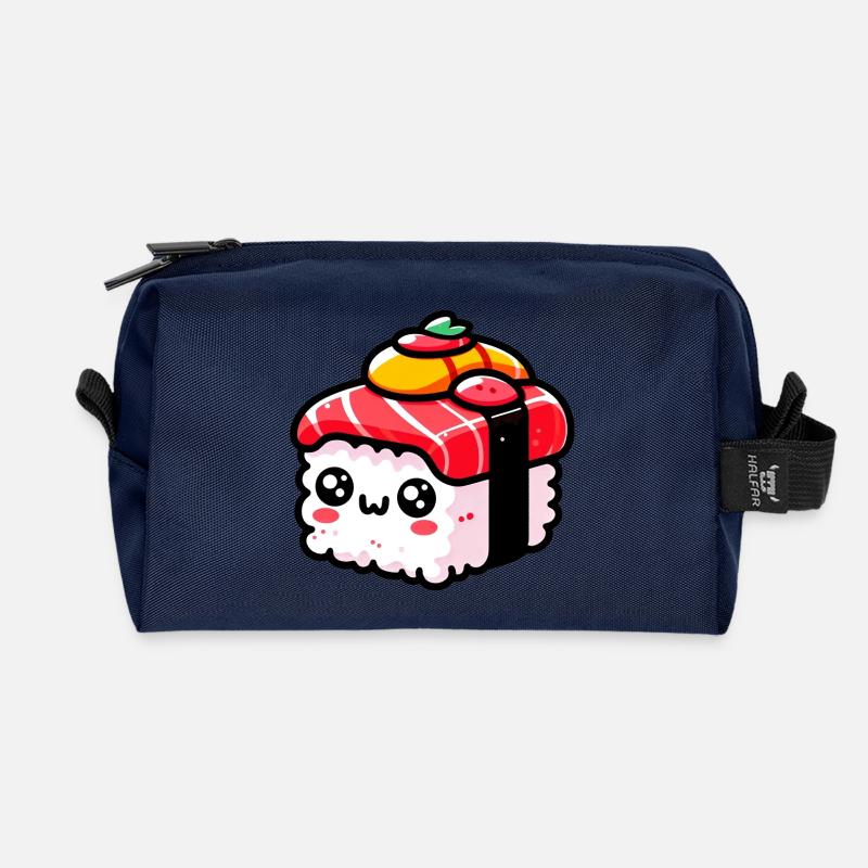 Sushi - Recycelte Kulturtasche - Navy
