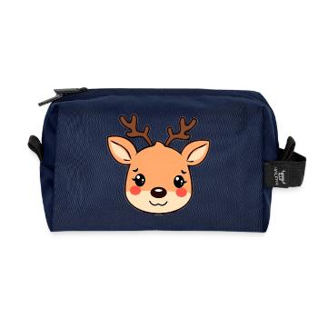 Renne - Trousse de toilette en tissu recyclé - marine - Devant