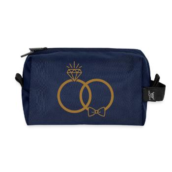 Eheringe - Recycelte Kulturtasche - Navy - Vorne