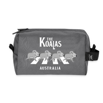 the koalas - Recycled Toiletry Zip Bag - anthracite - Front