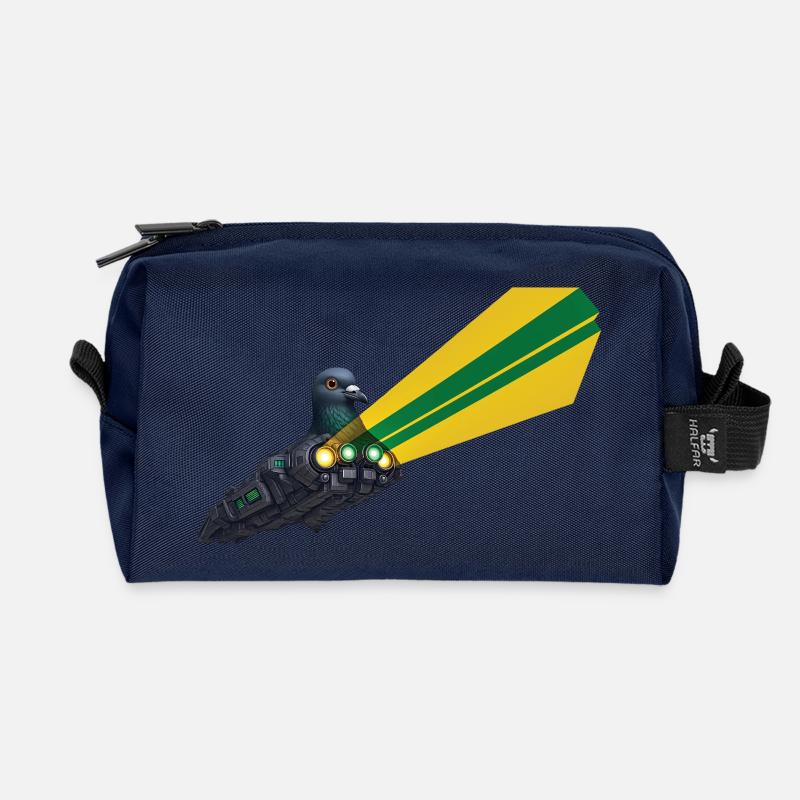 SPACE BIRD – Geek & Science-Fiction - Recycelte Kulturtasche - Navy