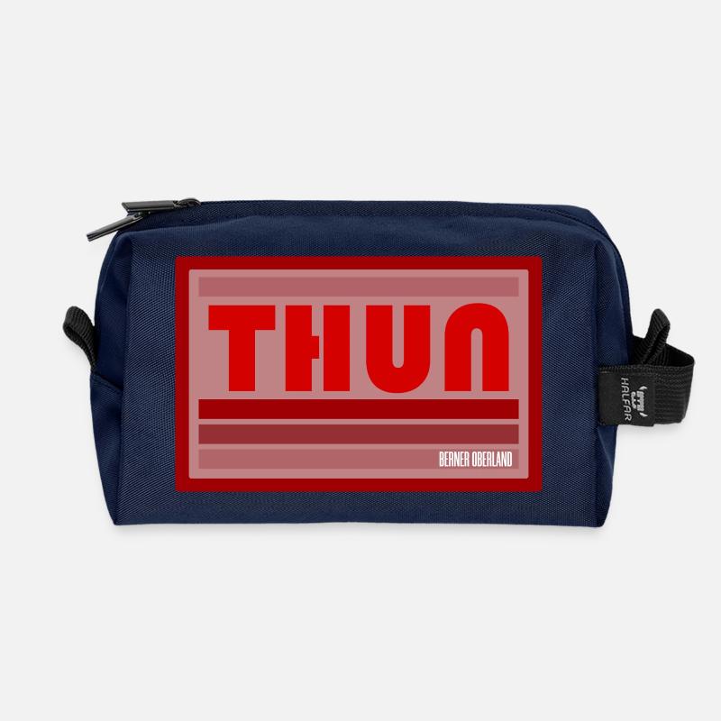 Thun Berner Oberland - Recycelte Kulturtasche - Navy