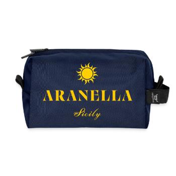 Aranella Sicily Sun - Recycled Toiletry Zip Bag - navy - Front