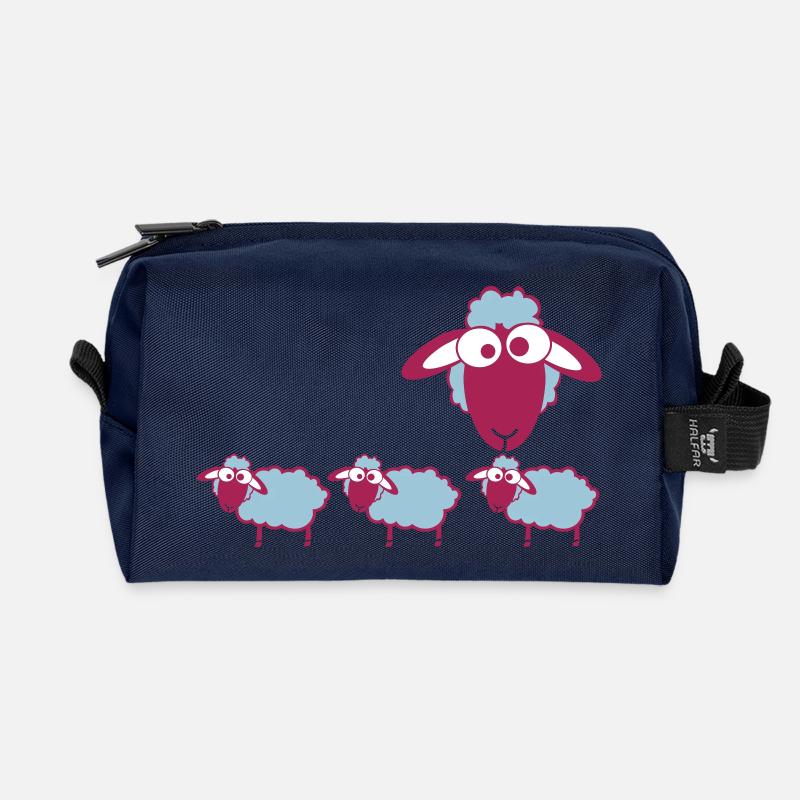 sheep color - Recycelte Kulturtasche - Navy