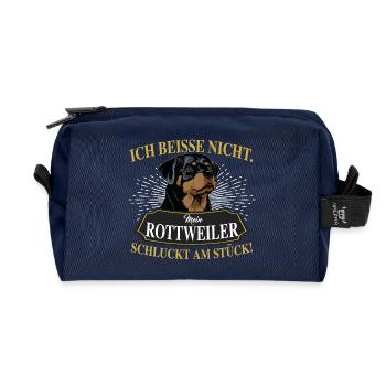 ROTTWEILER - Recycelte Kulturtasche - Navy - Vorne