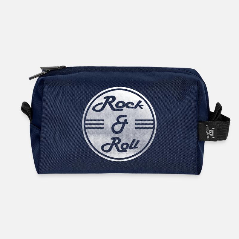 Rock & Roll - Recycelte Kulturtasche - Navy