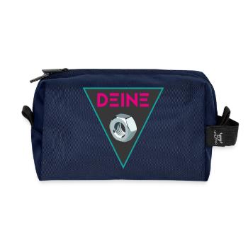Deine ... Dreieck - Recycelte Kulturtasche - Navy - Vorne