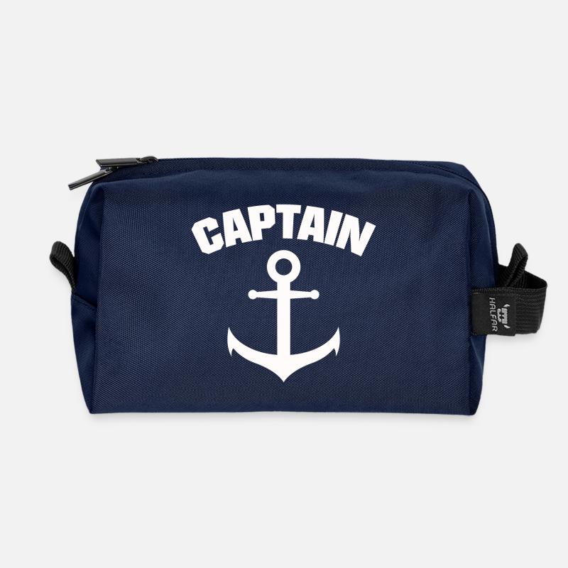 CAPTAIN ANCHOR SHIRT - Recycelte Kulturtasche - Navy