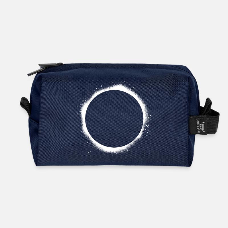 éclipse solaire - Trousse de toilette en tissu recyclé - marine
