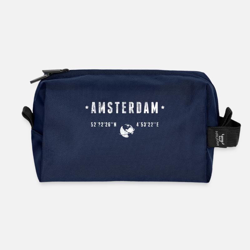 Amsterdam - Recycelte Kulturtasche - Navy