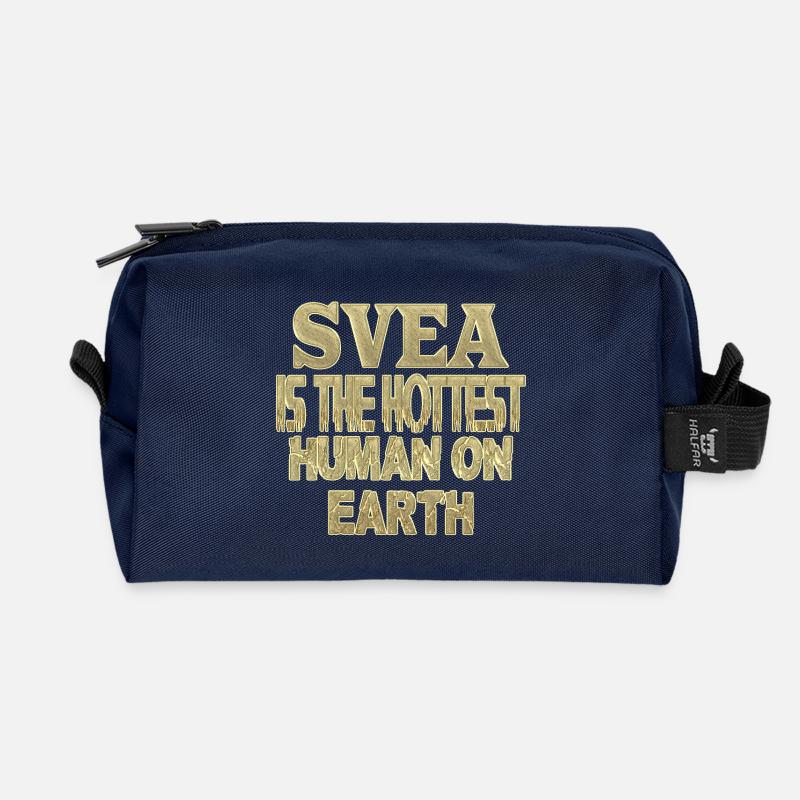 Svea - Recycled Toiletry Zip Bag - navy